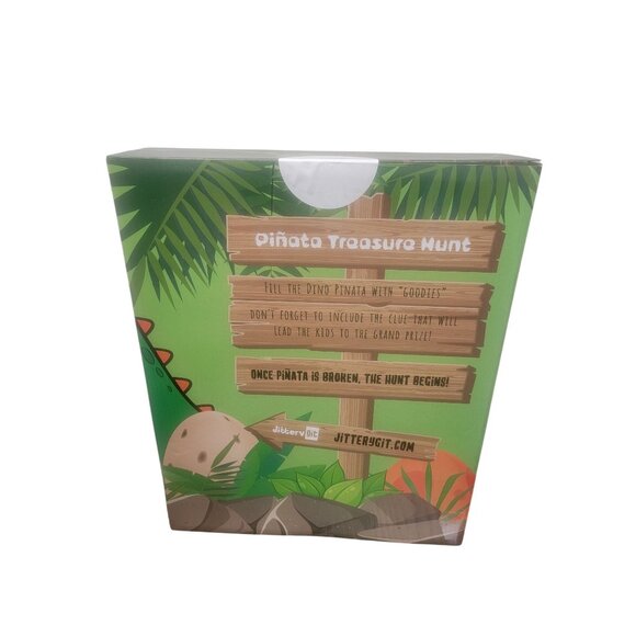 Dinosaur-Themed Piñata Treasure Hunt Game Set For Kids With Mini Piñata & Access - Picture 3 of 6